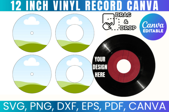 12 Inches Vinyl Record Canva Template: Graphics That Sing