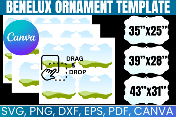 Benelux Ornament Canva Template Bundle: Graphics for Real Crafting