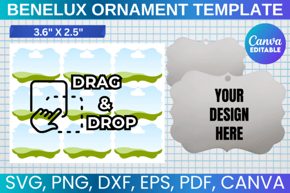 Benelux Ornament Canva Template: Graphics for Festive Handmade Business