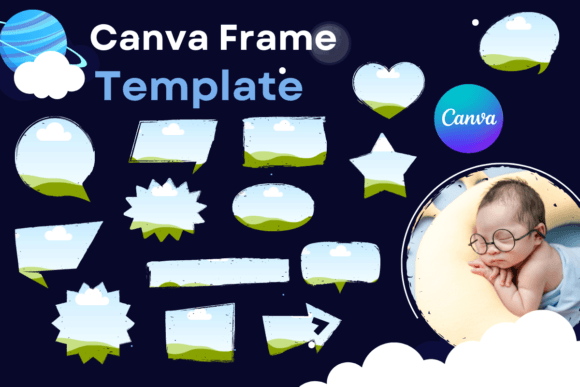 Canva Frame Template Text Box and Photo2 Graphics