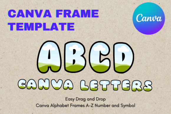 Canva Letters Frame Alphabet TemplateC27: Graphics for Polished Editorial Design