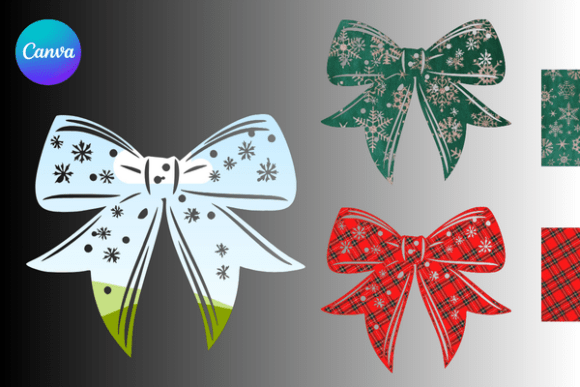 Christmas Coquette Canva Frame Editable