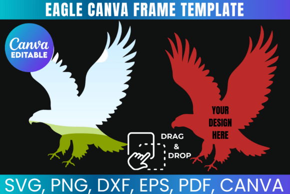 Eagle Canva Frame: Sports Graphics for Local Branding