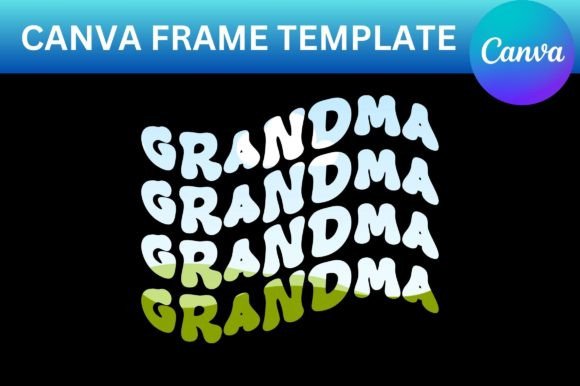 Grand Groovy Canva Frame Template: Graphics for Vibrant Branding