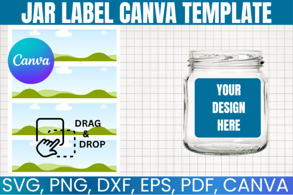 Jar Label Canva Editable Template