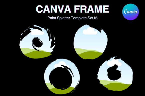 Paint Brush Brush Stroke Canva Frame_16 Graphics