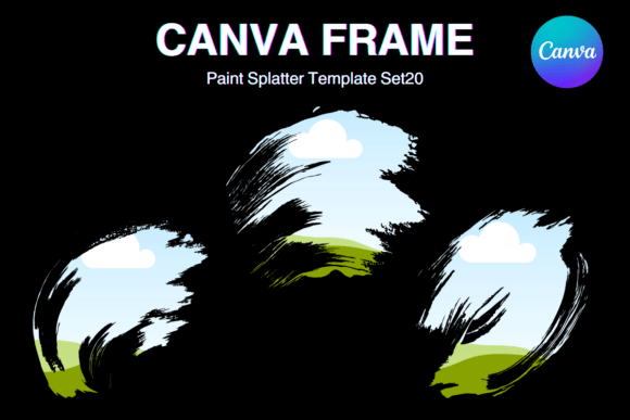 Paint Brush Brush Stroke Canva Frame_20 Graphics