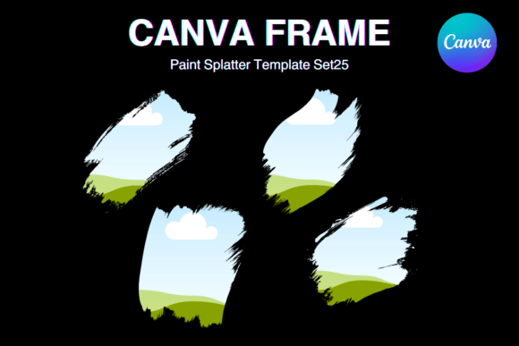 Paint Brush Brush Stroke Canva Frame_25 Graphics