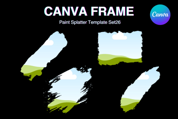 Paint Brush Brush Stroke Canva Frame_26 Graphics