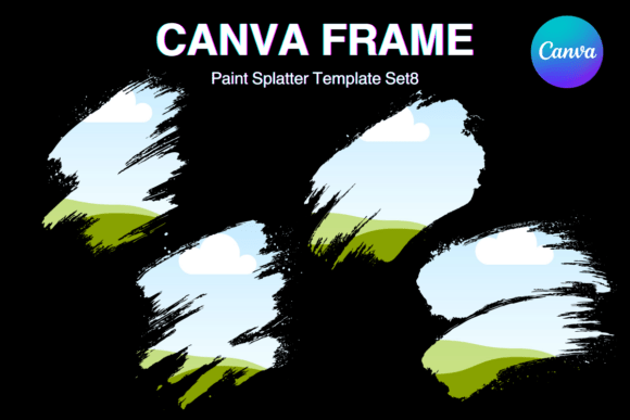 Paint Brush Brush Stroke Canva Frame_8 Graphics