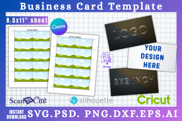 Printable Business Card Canva Template