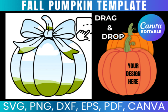Pumpkin Canva Frame Template
