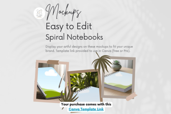 Spiral Notebook Mockup for Canva: Graphics That Ground Branding